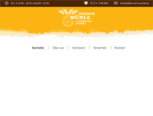 Tablet Screenshot of horner-muehle.de